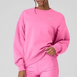 ALO Yoga | Tops | Alo Yoga Accolade Crew Neck Pullover Paradise 